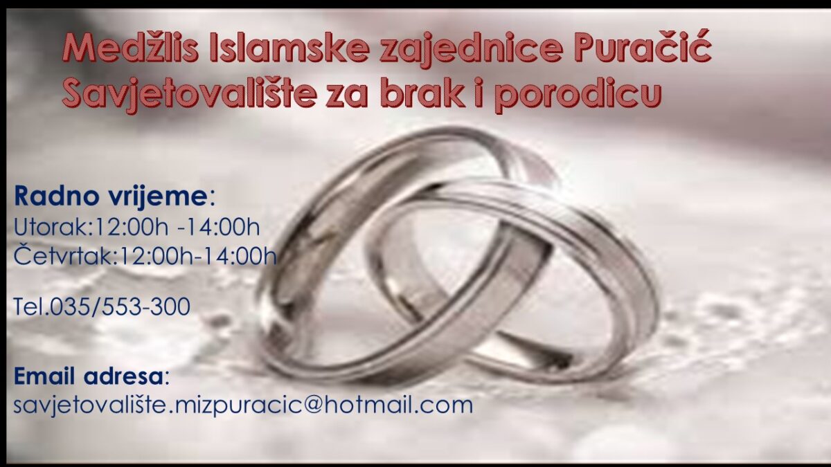 MIZ Puračić: Savjetovalište/Kancelarija za brak i porodicu