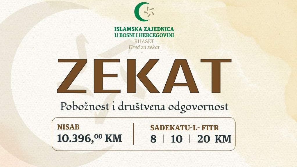 Sadekatul-fitr za 2022/1443. godinu iznosi 8, 10 i 20 KM