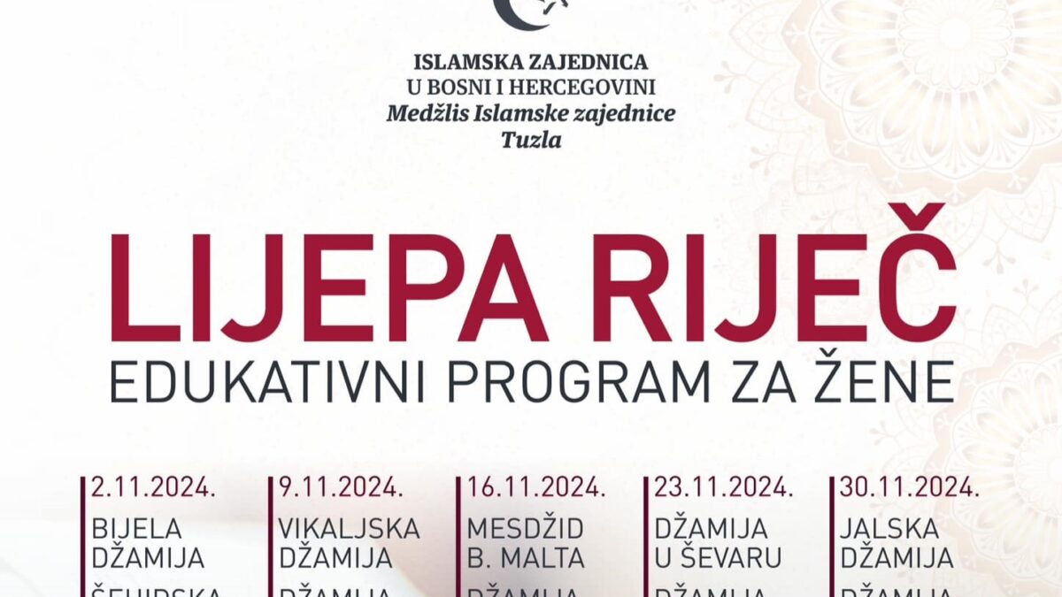 Tuzla: Počinje program za žene „Lijepa riječ“