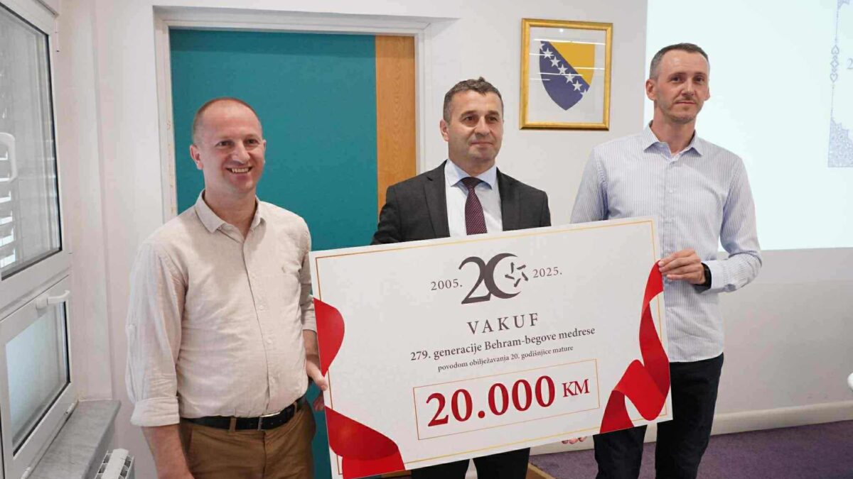 279. generacija Behram-begove medrese: Vakuf od 20.000 KM za Centar za hifz