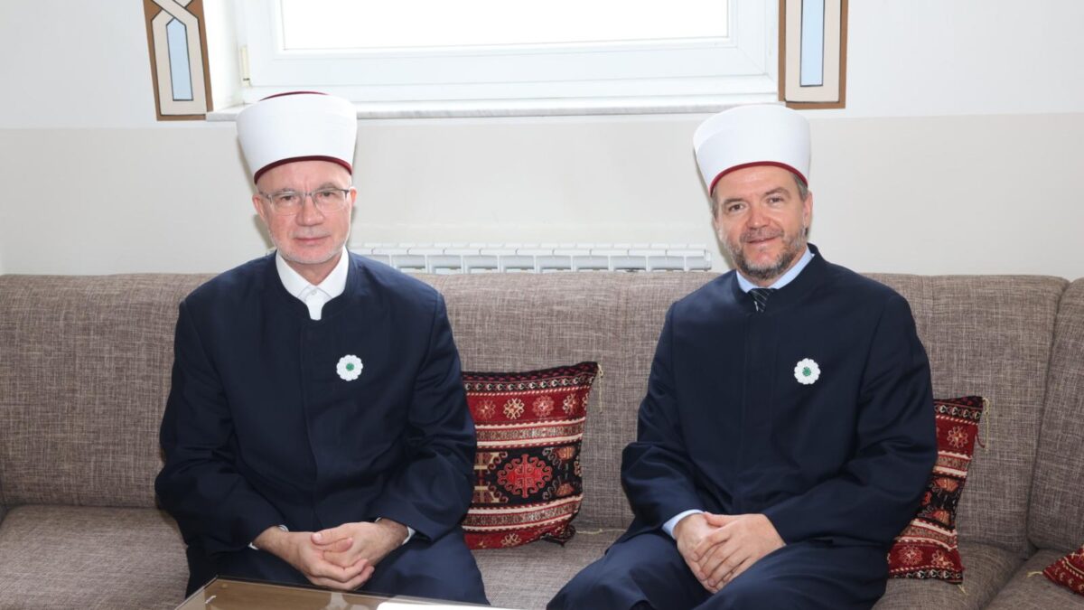 Muftiju Fazlovića posjetio muftija za Zapadnu Evropu Senaid-ef. Kobilica